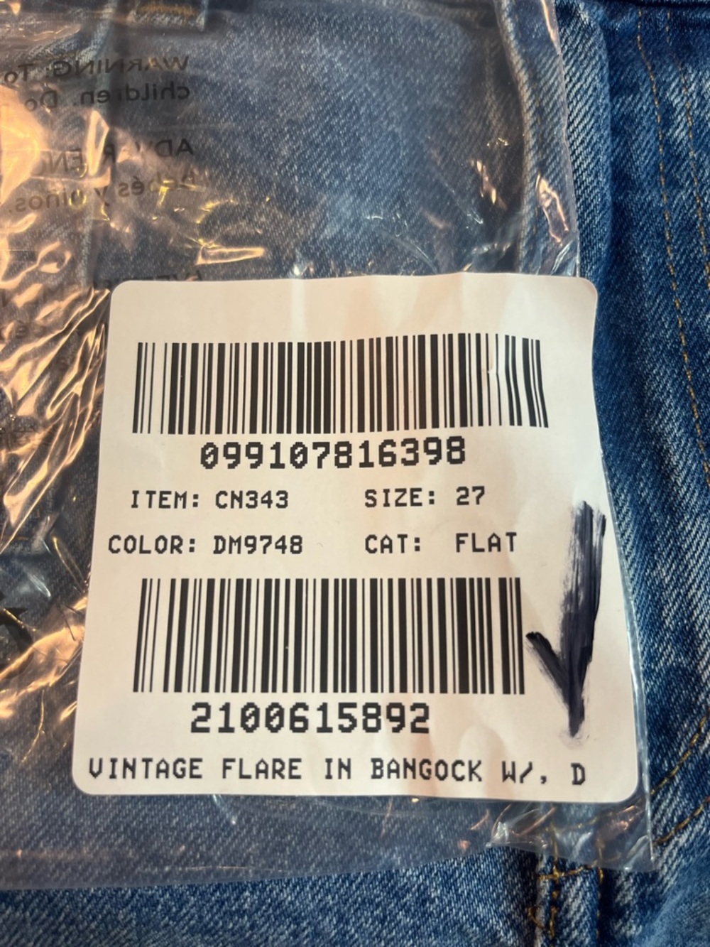 J.Crew Vintage flare jean with flap pockets in Bangkok wash - Picture 9 of 10
